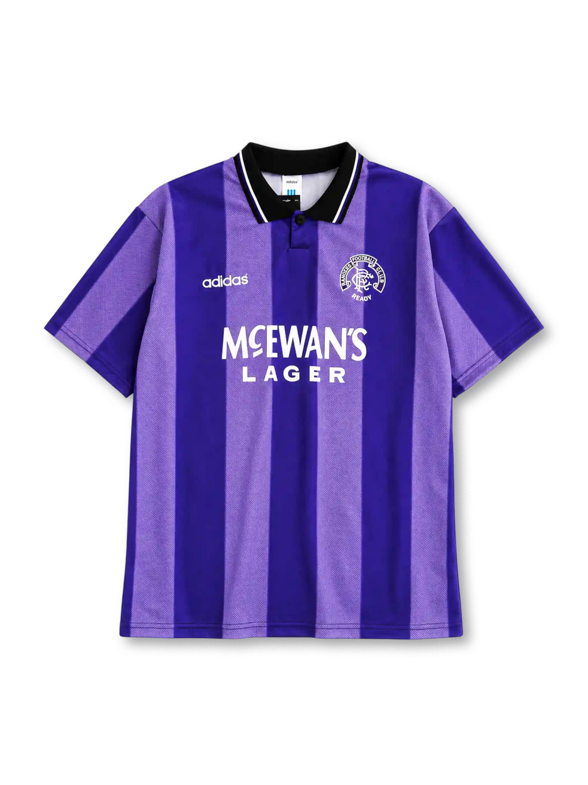 Rangers 1994/95 third football shirt by Adidas in purple with McEwan's Lager sponsor logo