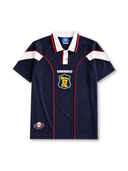 Scotland 1996/98 home football shirt by Umbro with ribbed texture and SFA crest