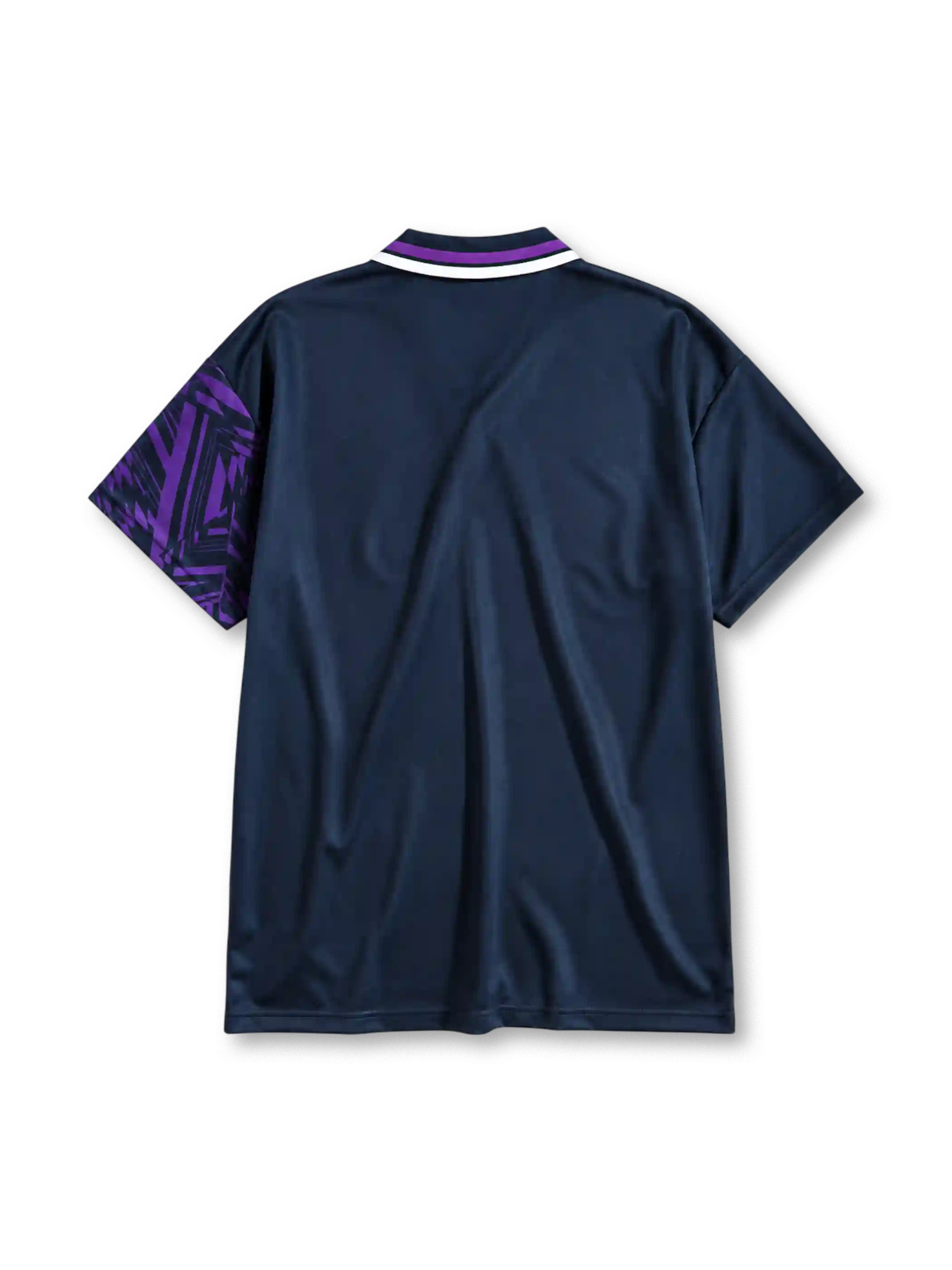 Tottenham Hotspur 1994/95 away football shirt by Umbro with purple print and Holsten sponsor logo
