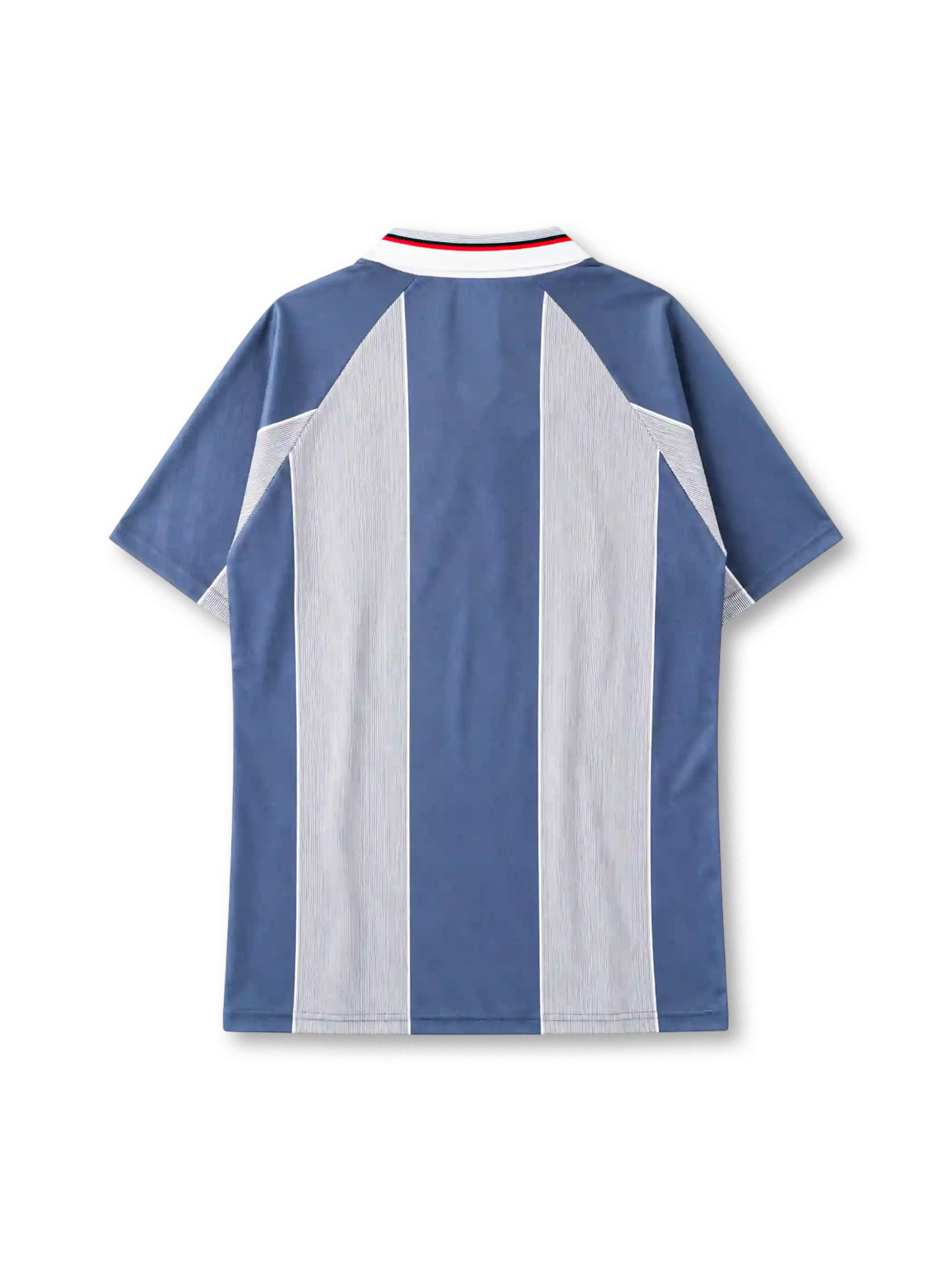 England 1996 away football shirt by Umbro with vertical stripes and Three Lions crest