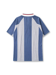 England 1996 away football shirt by Umbro with vertical stripes and Three Lions crest
