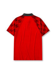 Manchester United 1996/97 home football shirt by Umbro with Sharp sponsor logo and Theatre of Dreams text
