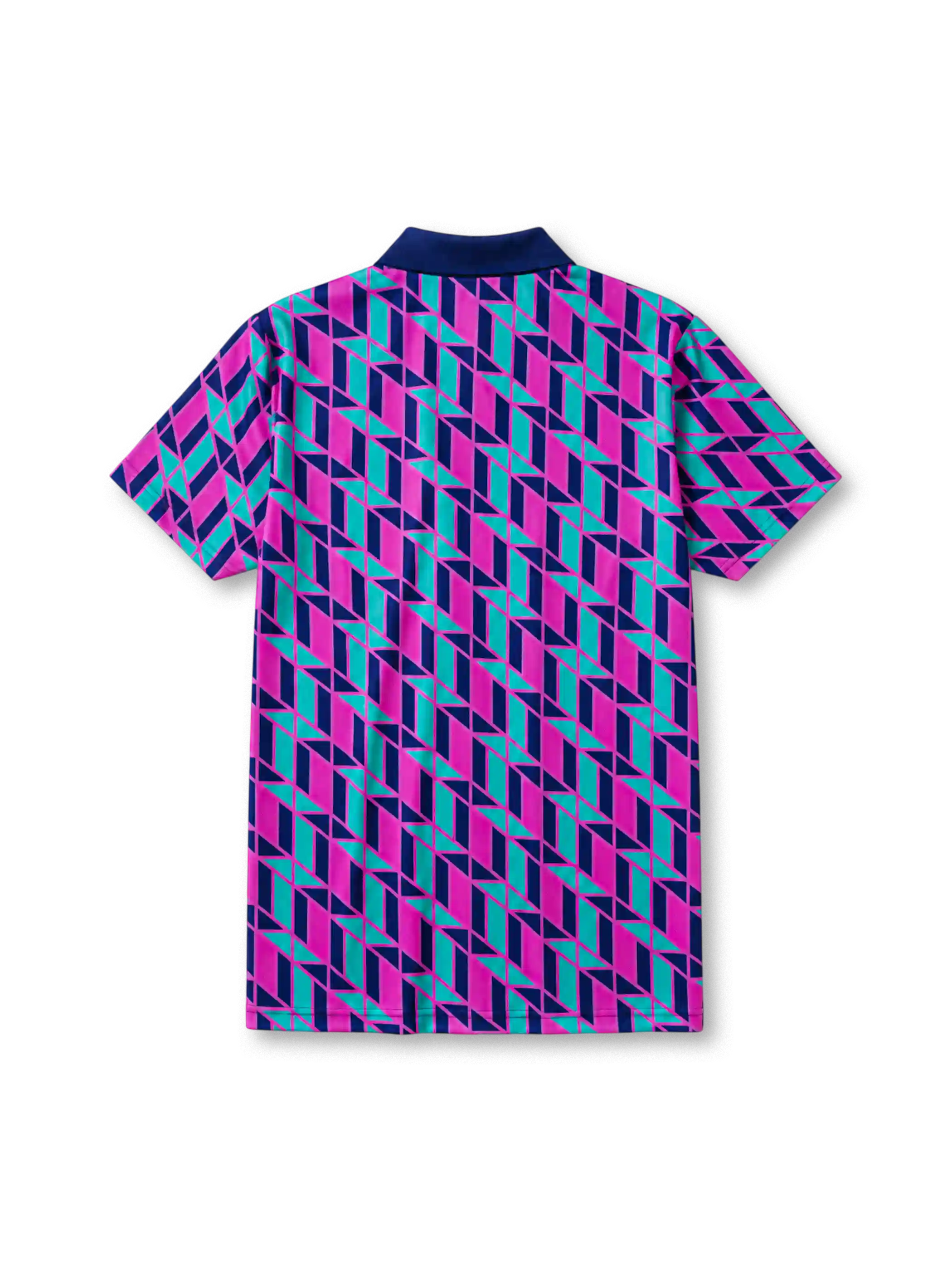 Scotland 1988/89 away football shirt by Umbro with pink and teal geometric diamond pattern and SFA crest
