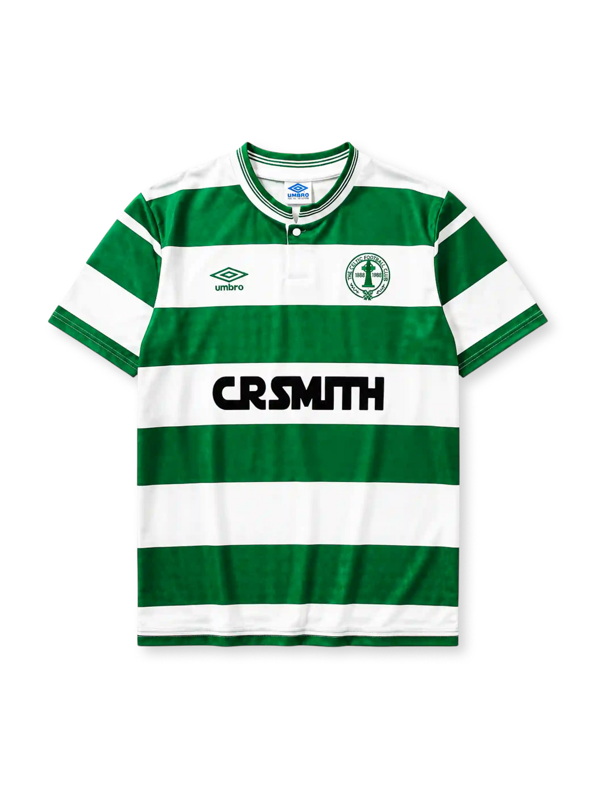 Celtic 1987/88 home football shirt by Umbro with centenary crest and CR Smith sponsor logo