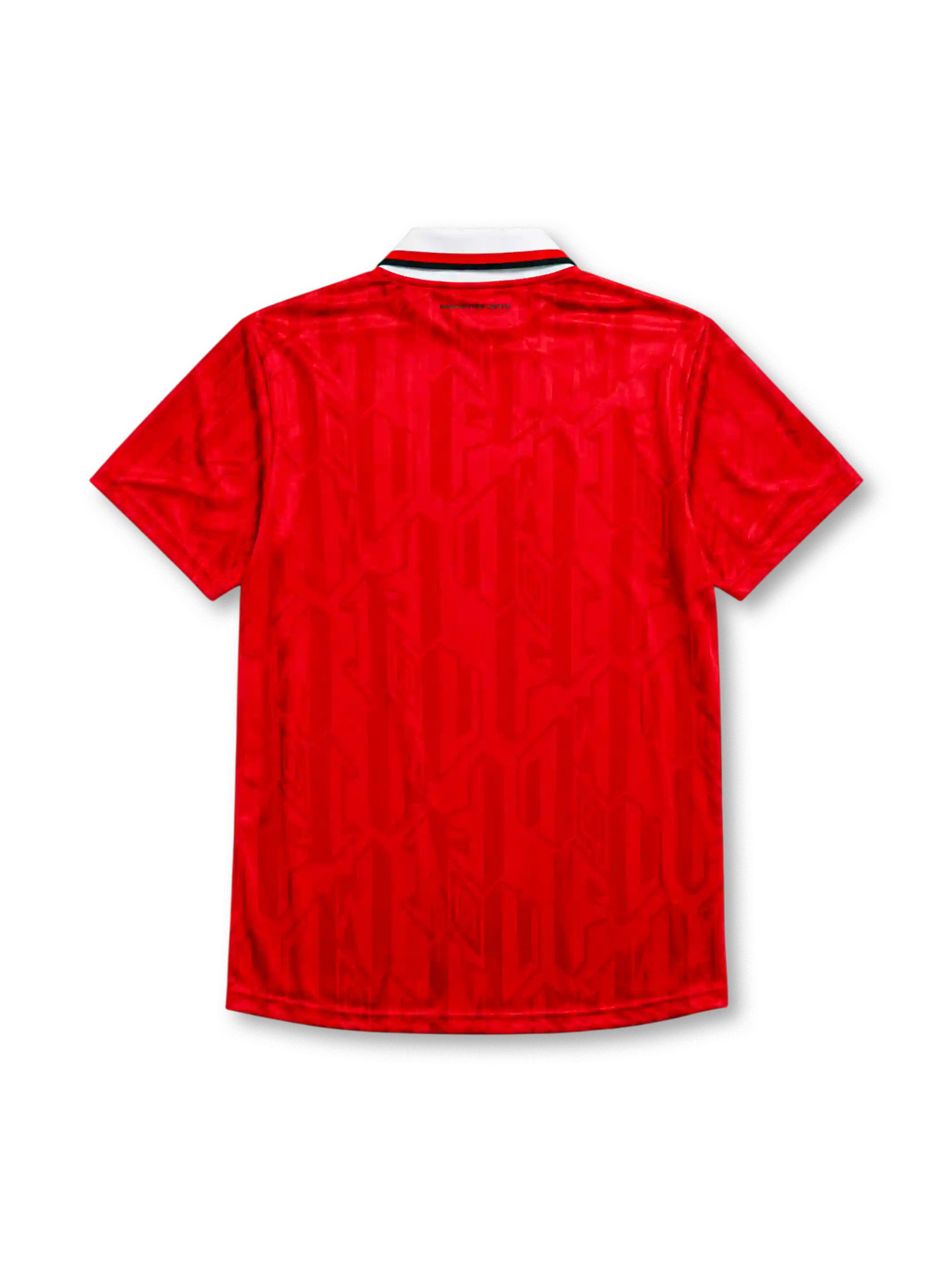 Manchester United 1992/94 home football shirt by Umbro with lace-up collar and Sharp sponsor logo