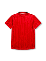 Manchester United 1992/94 home football shirt by Umbro with lace-up collar and Sharp sponsor logo
