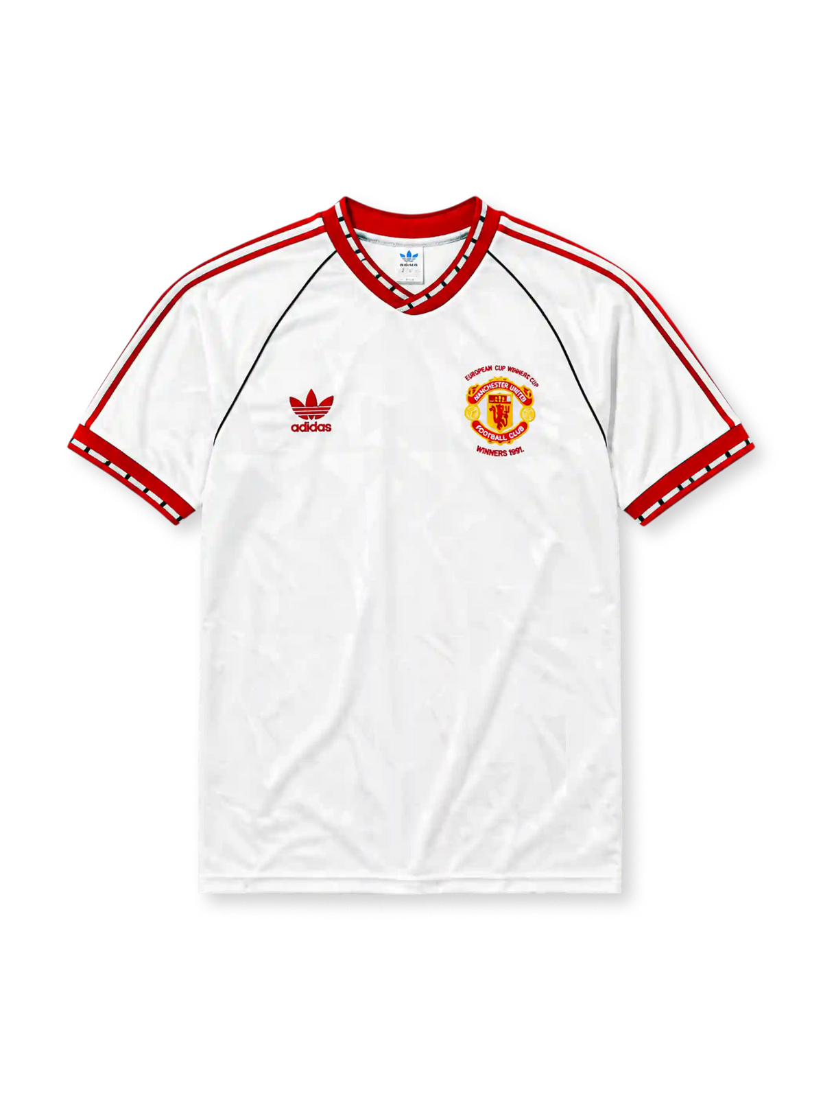 Manchester United 1991 away football shirt by Adidas with European Cup Winners' Cup badge