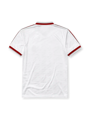 Manchester United 1986/88 away football shirt by Adidas in white with Sharp sponsor logo