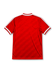 Manchester United 1986/88 home football shirt by Adidas with Sharp sponsor logo