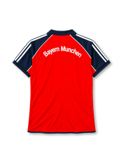 Bayern Munich 2000-01 home jersey adidas front view red navy sleeves