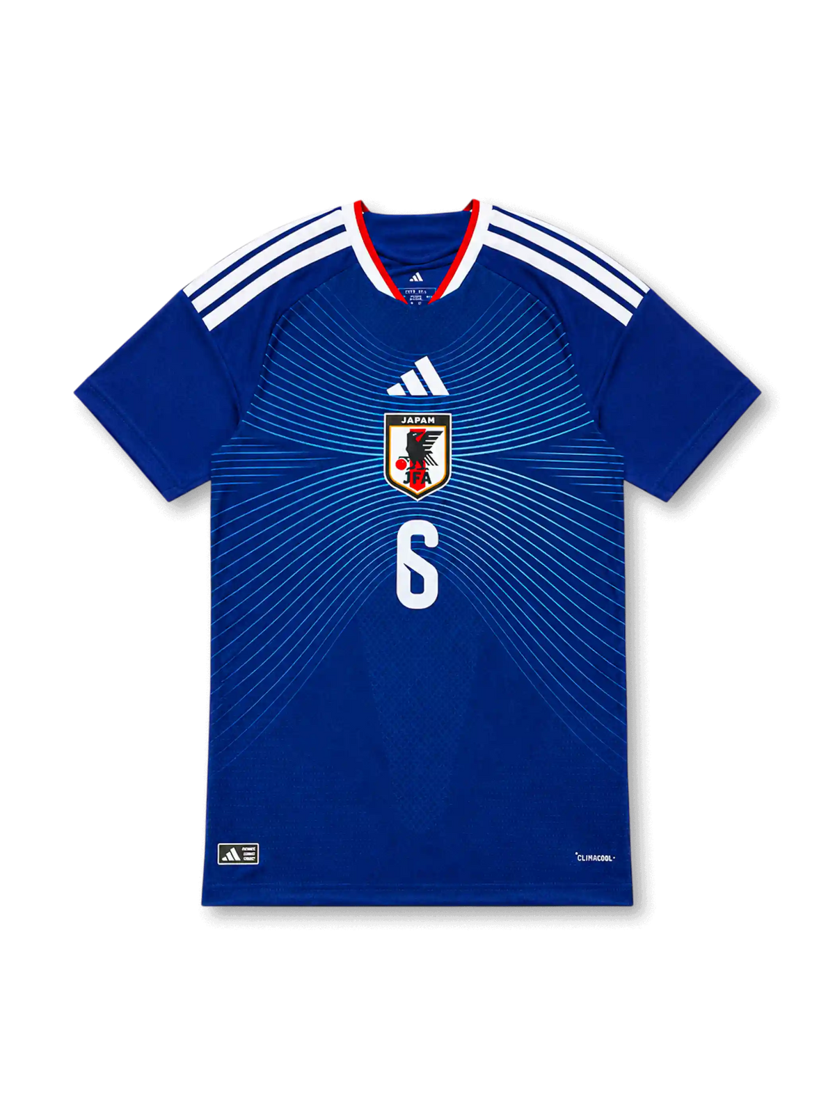 Japan 2026 home authentic blue football shirt with ENDO name and number 6