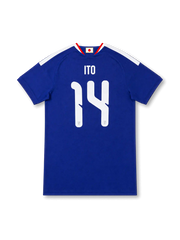 Japan 2026 home authentic blue football jersey with ITO name and number 14