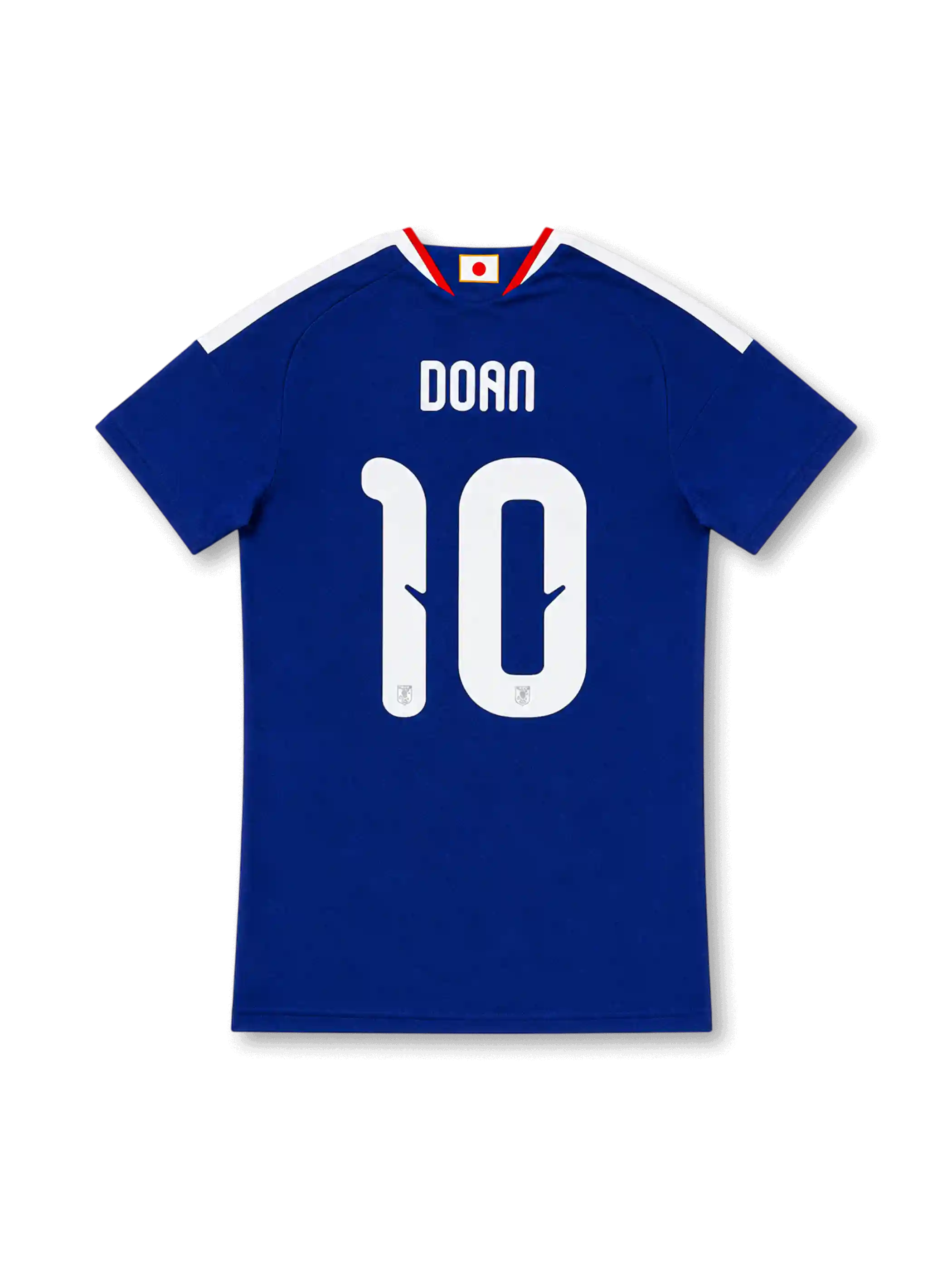 Japan 2026 home authentic blue football jersey with DOAN name and number 10