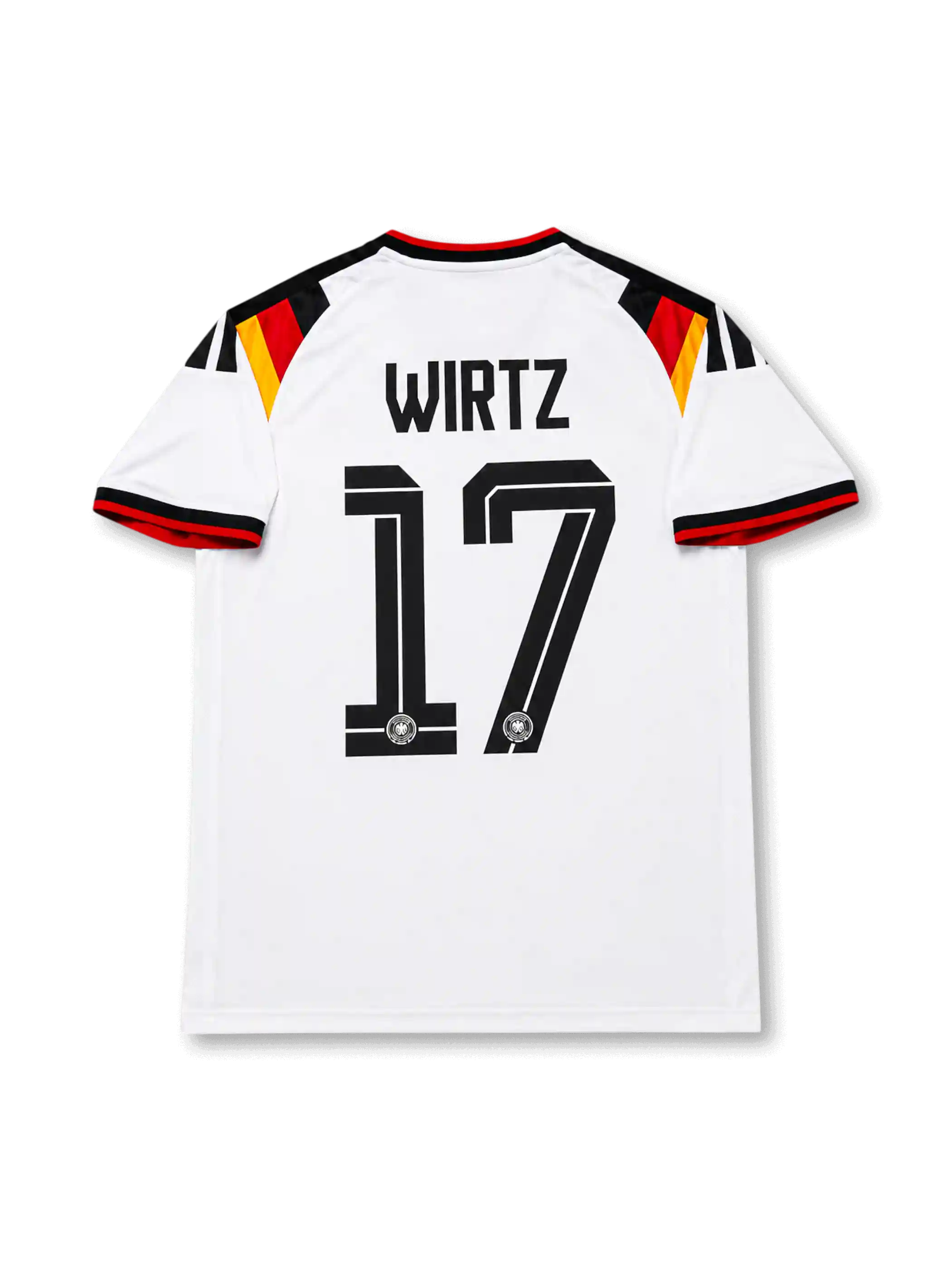 Back view of Germany 2026 home shirt with Wirtz name-set and number 17.