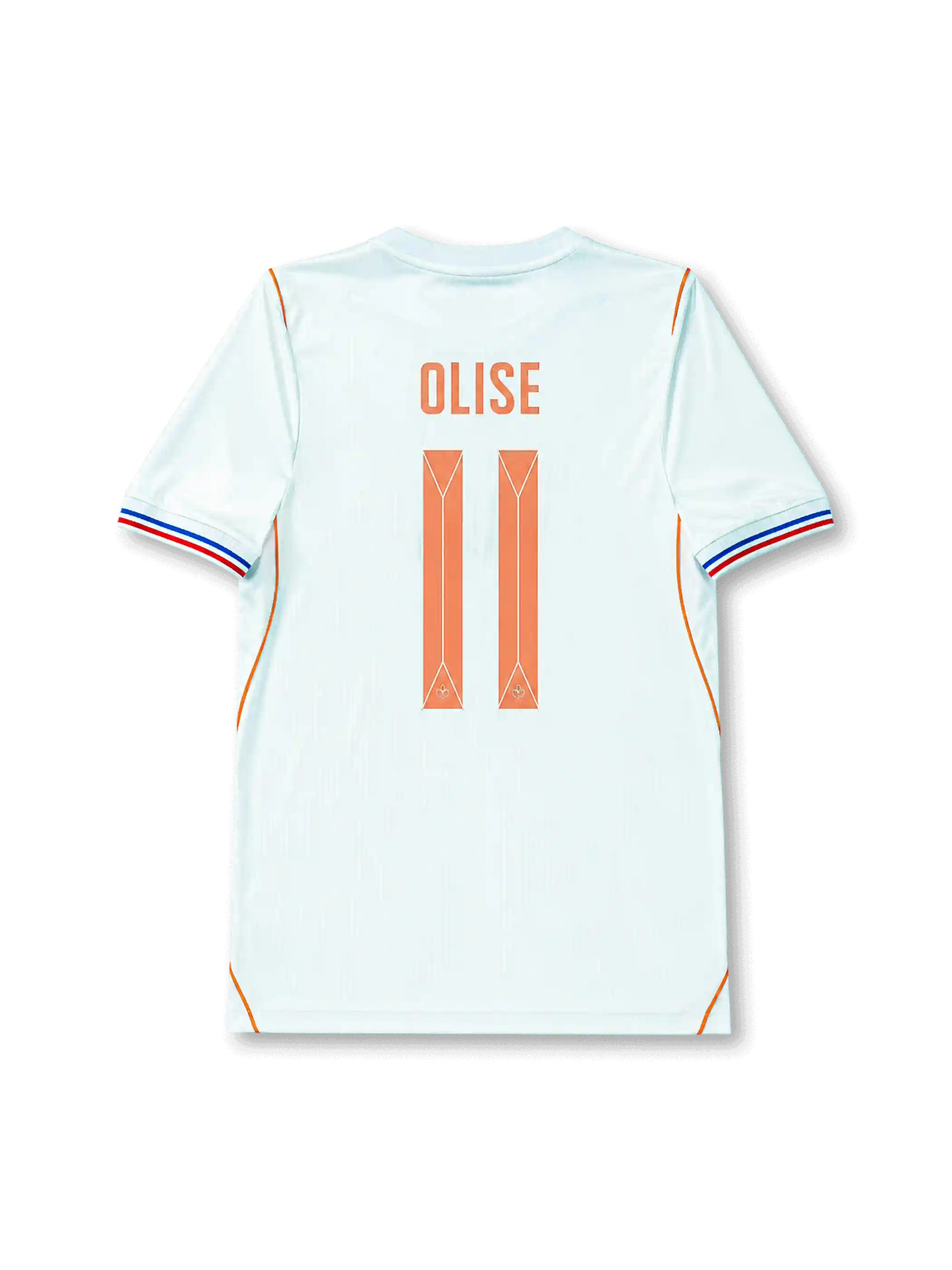 Back view of France 2026 away shirt with OLISE name-set and number 11.