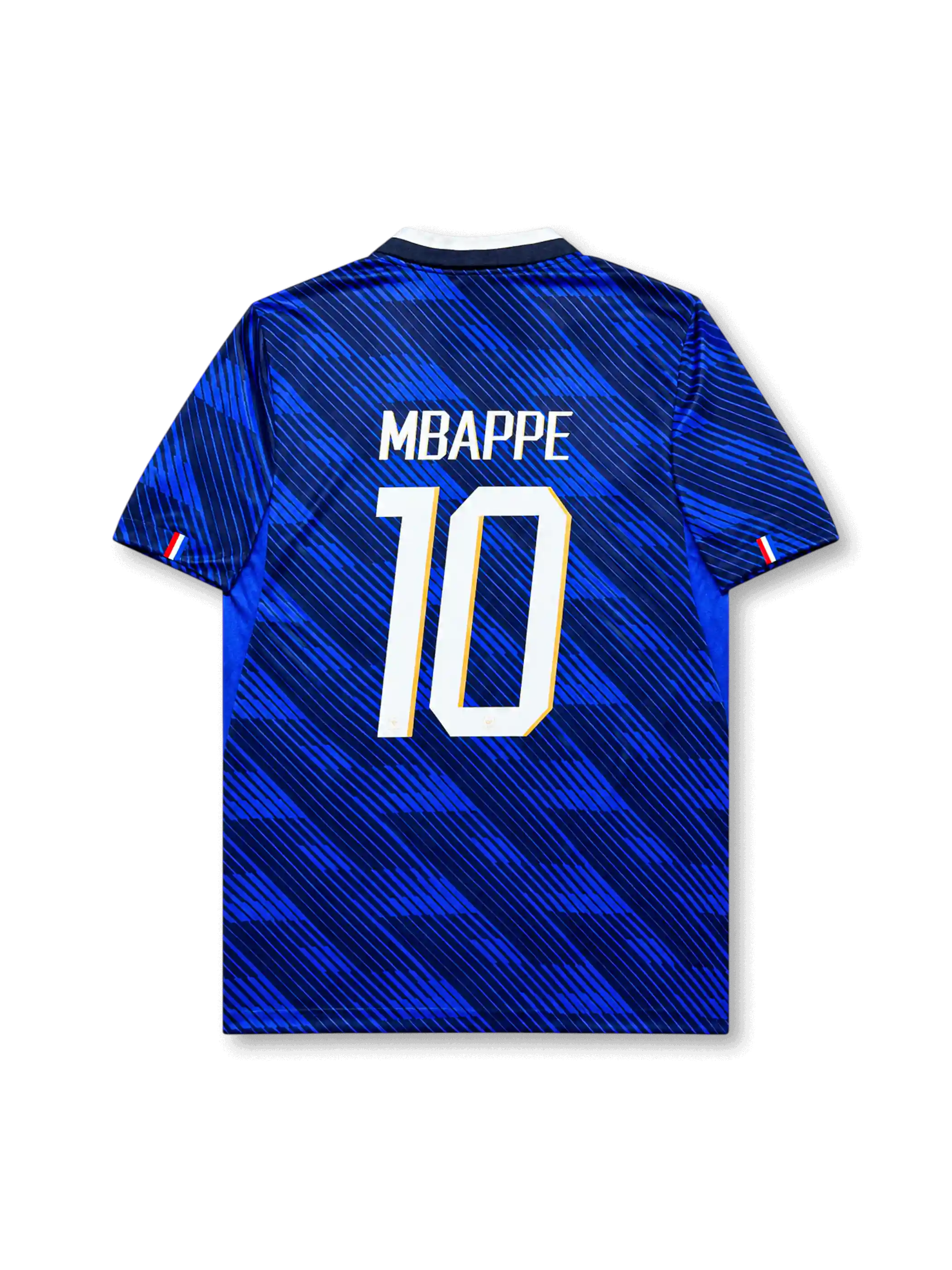 Back view of France 2026 home shirt with MBAPPE name-set and number 10.