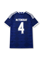 Back view of Scotland 2026 home shirt with MCTOMINAY name-set and number 4.