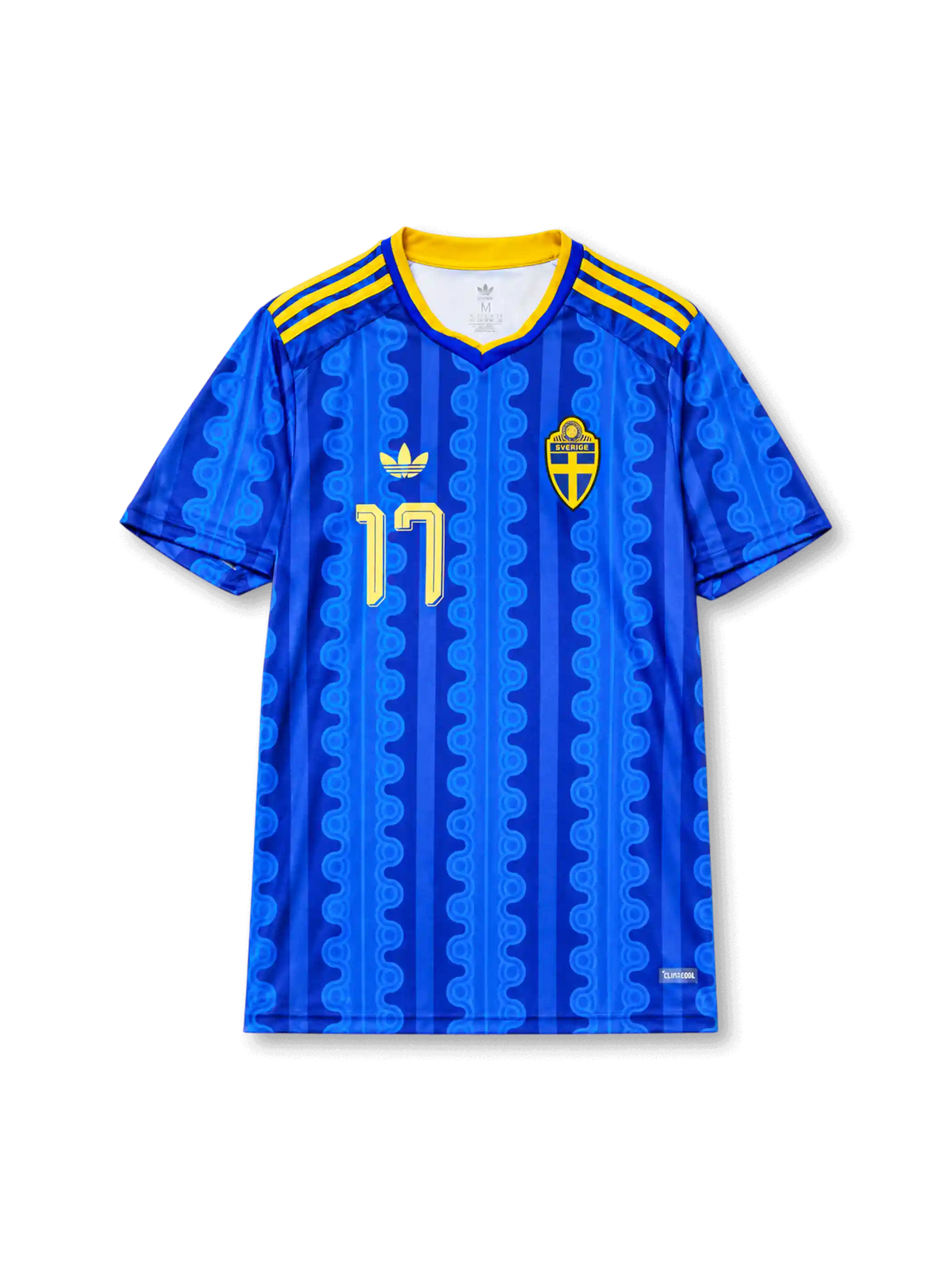 Viktor Gyökeres #11 Sweden 2026 World Cup away football jersey in blue with yellow trim, Sweden crest, front number 11, and Gyökeres name and number on the back.