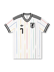 Japan 2026 away replica football jersey in white with Kaoru Mitoma name and number 7