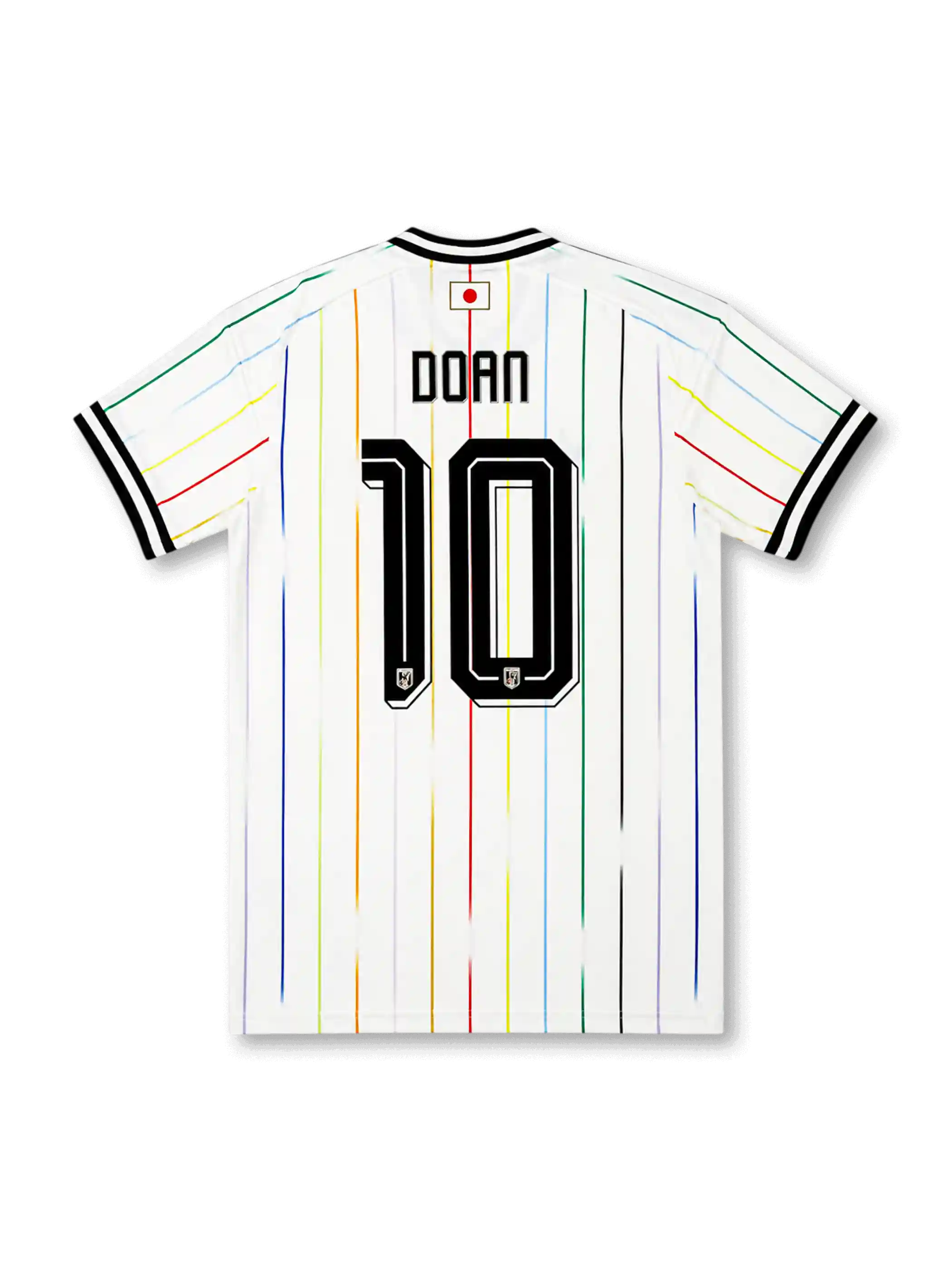 Japan 2026 away replica football jersey in white with Ritsu Doan name and number 10
