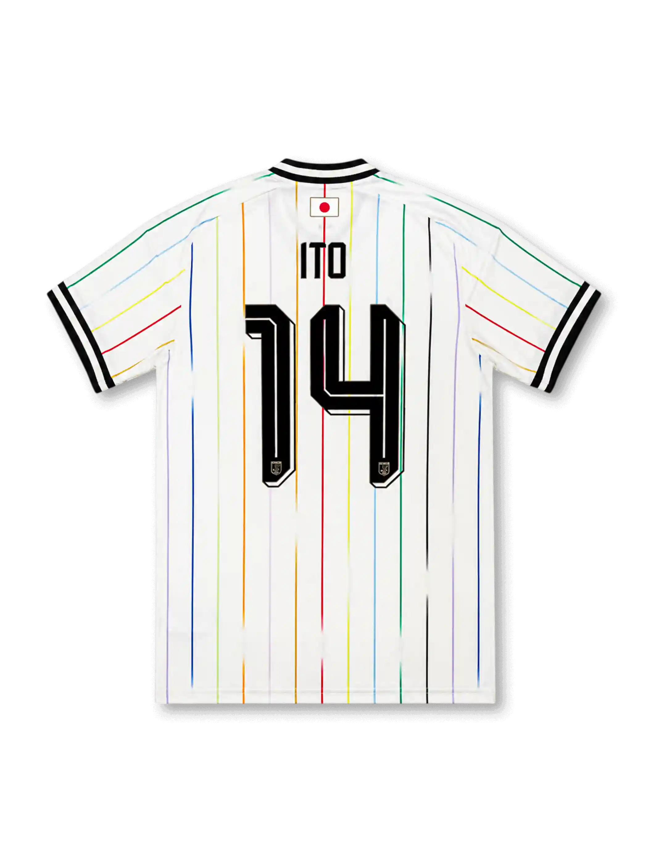 Japan 2026 away replica football jersey in white with Junya Ito name and number 14