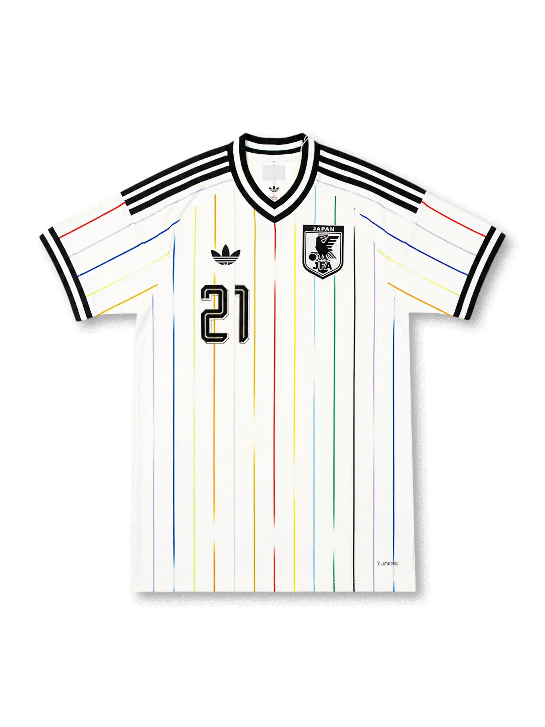 Japan 2026 away replica football jersey in white with Kaishu Sano name and number 21
