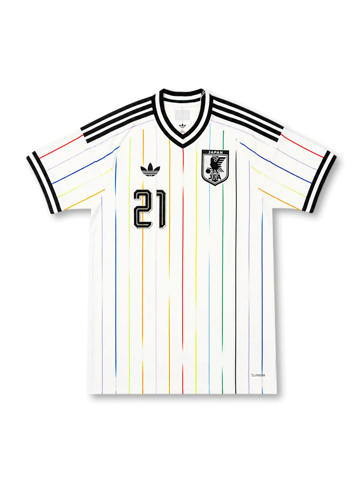 Japan 2026 away replica football jersey in white with Kaishu Sano name and number 21