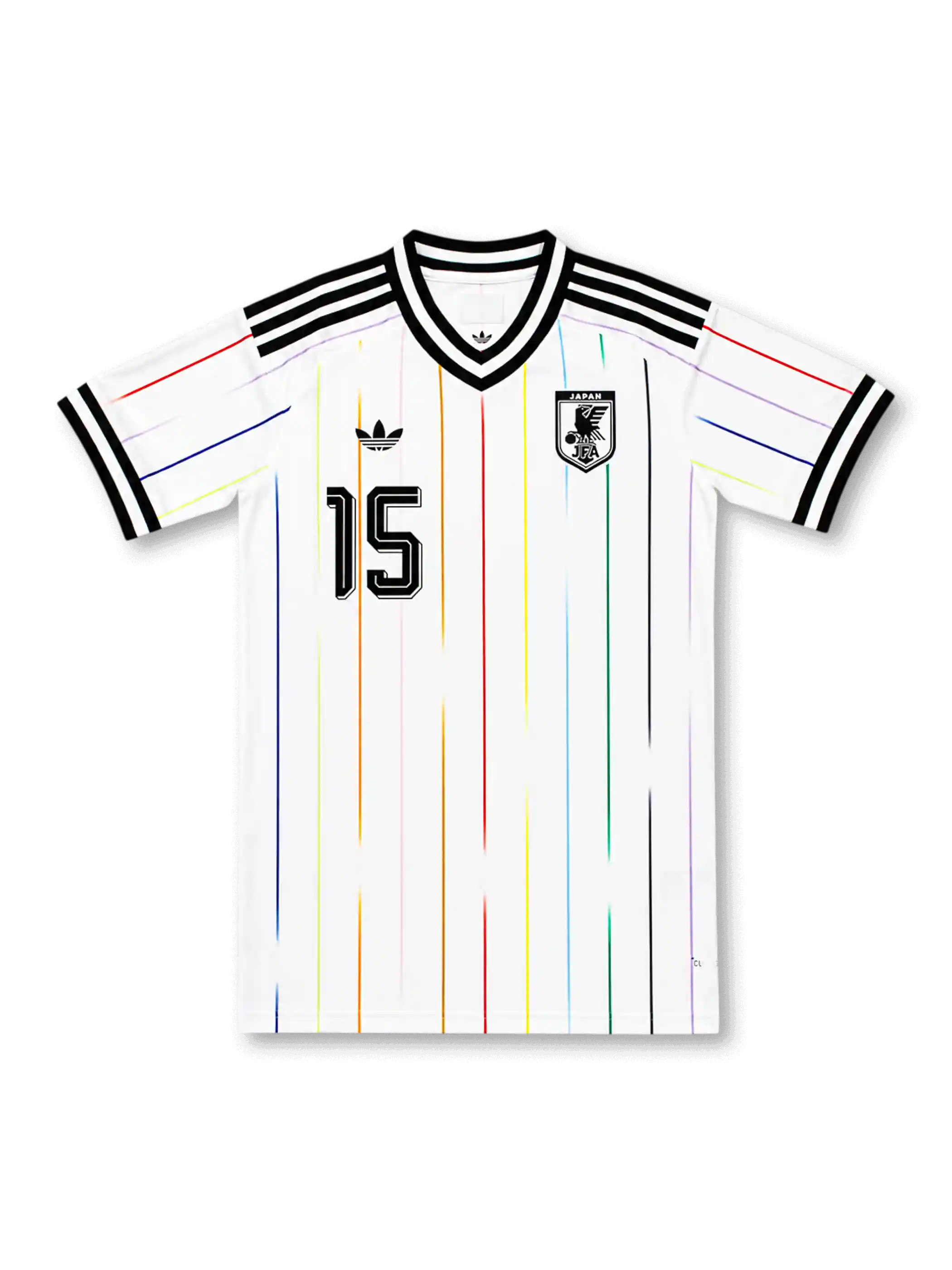 Japan 2026 away replica football jersey in white with Daichi Kamada name and number 15