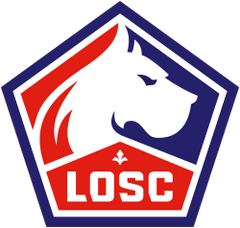 Red defines Lille identity. Lille OSC｜Ligue 1 Collection logo