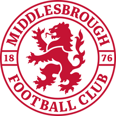 Red and white, roaring from Teesside. Middlesbrough FC｜Club Kit Collection logo