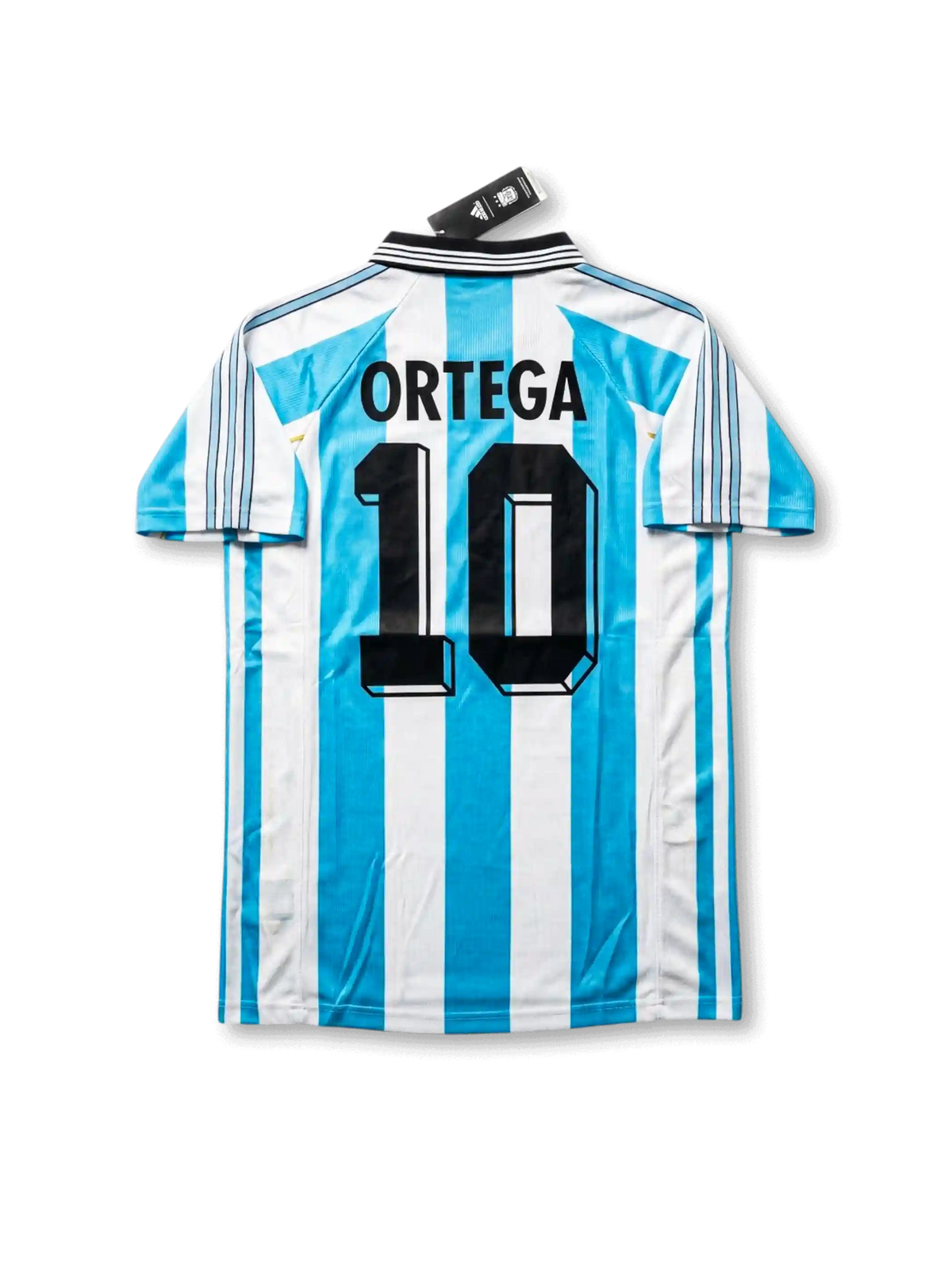 Argentina 1998 World Cup Home Shirt #10 Ortega