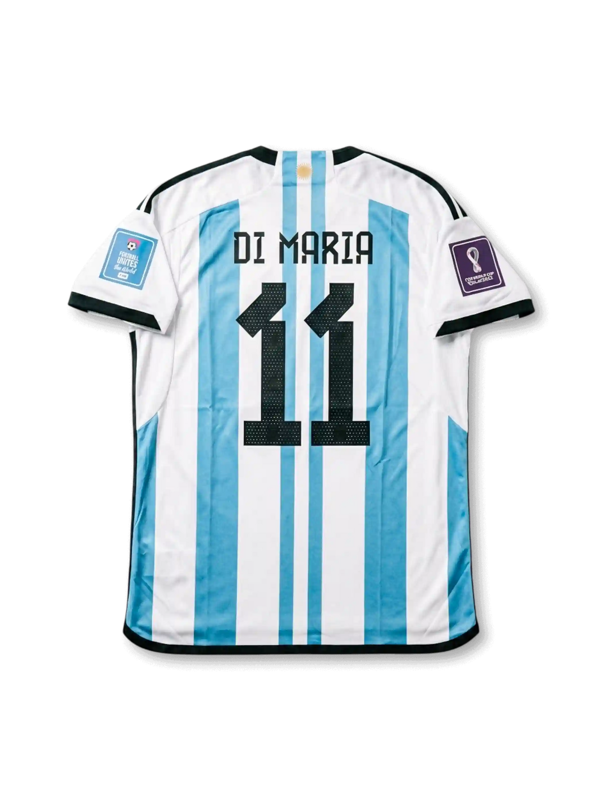 Argentina 2022 FIFA World Cup Home Shirt #11 Di María