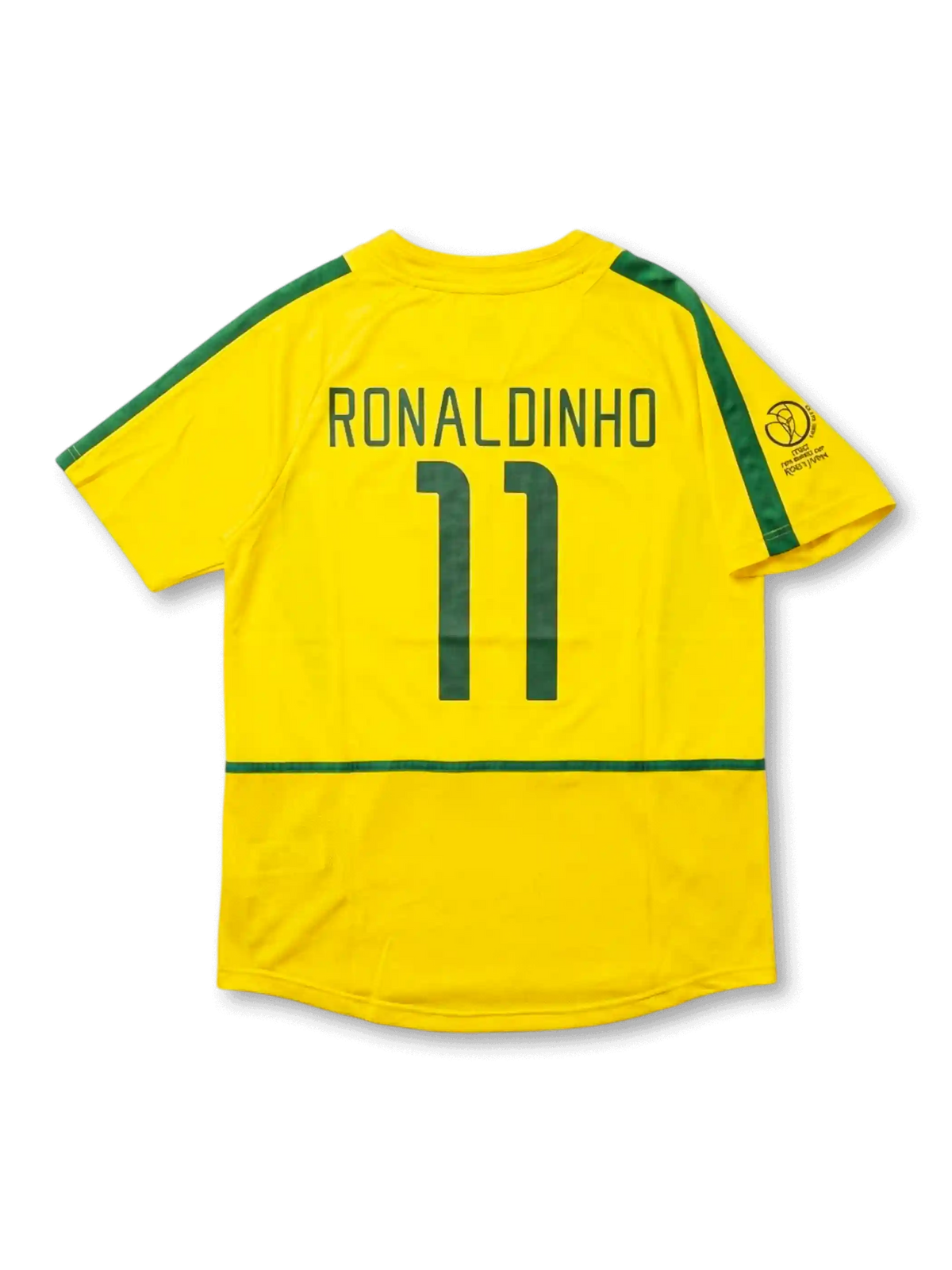 Brazil 2002 World Cup Home Shirt #11 Ronaldinho