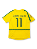 Brazil 2002 World Cup Home Shirt #11 Ronaldinho