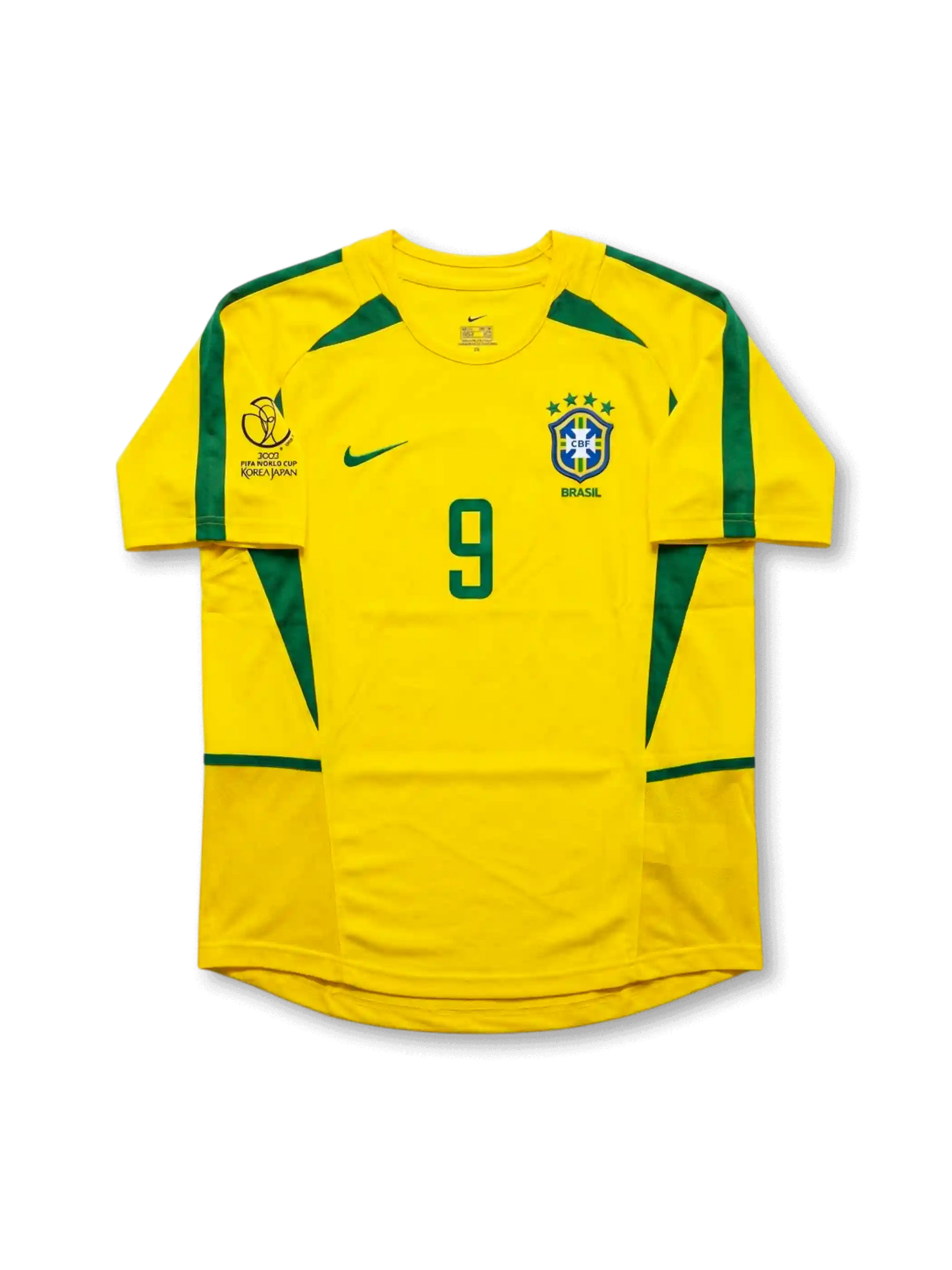 【レア】CBF BRASIL ユニフォーム　M 2002年 W杯 Brazil 2002 World Cup Home Shirt #9 Ronaldo-KICKO Soccer Shop