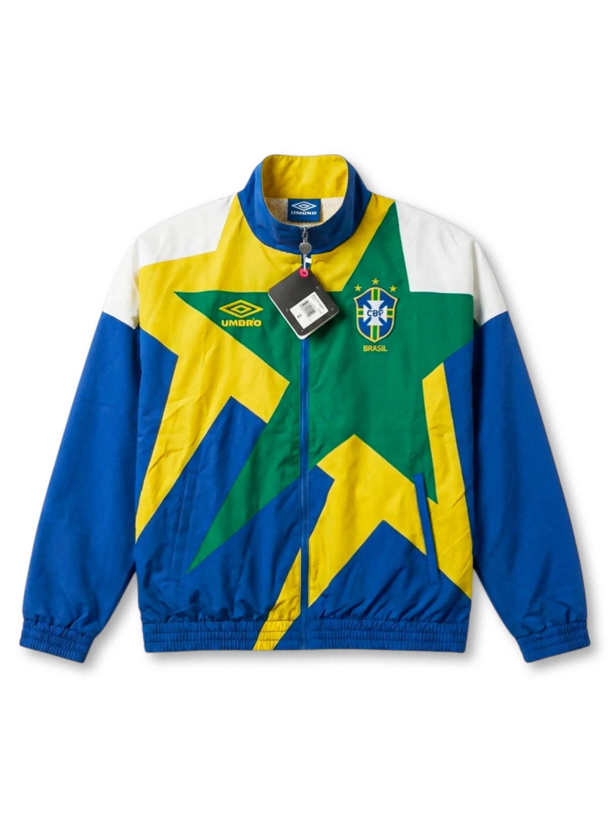 【90s UMBRO製】ブラジル代表 １９９３年／トラックジャケット／ジャージ Brazil National Team Track Jacket — 1993/94-KICKO Soccer Shop
