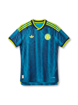 Colombia National Team Away Jersey Authentic (Player Issue) — Teal Diamond Jacquard 2026 World Cup