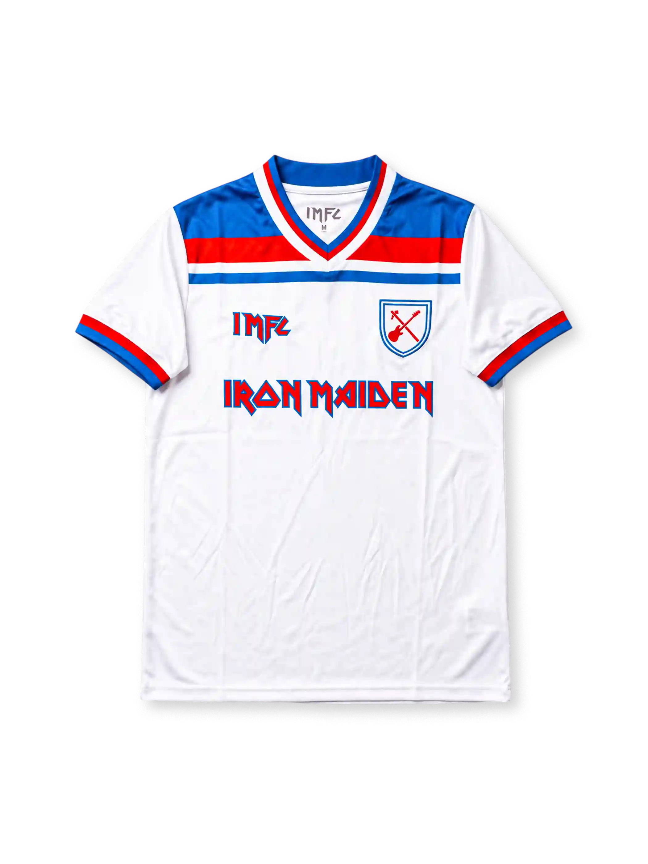 West Ham United x Iron Maiden Special Edition Shirt #11, music-inspired soccer jersey combining West Ham United club identity with Iron Maiden graphics and distinctive rock-themed design details.