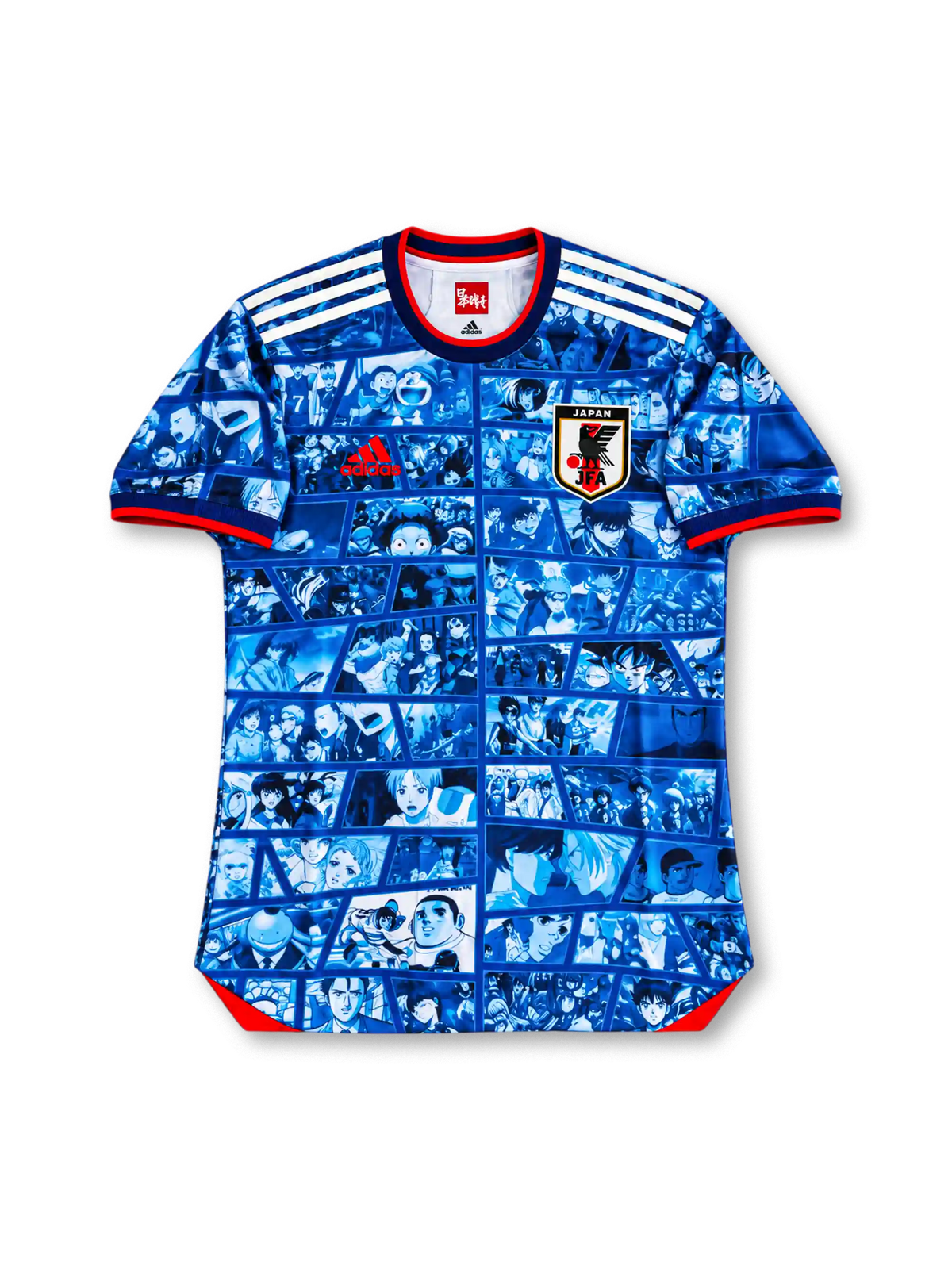 Japan Anime Collaboration Soccer Jersey #10, special edition Japanese national team-inspired football shirt combining Japan soccer styling with an anime-themed design and number 10.
