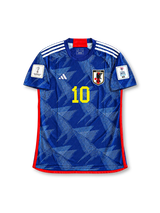 Japan 2022 World Cup Home Shirt #10 Minamino