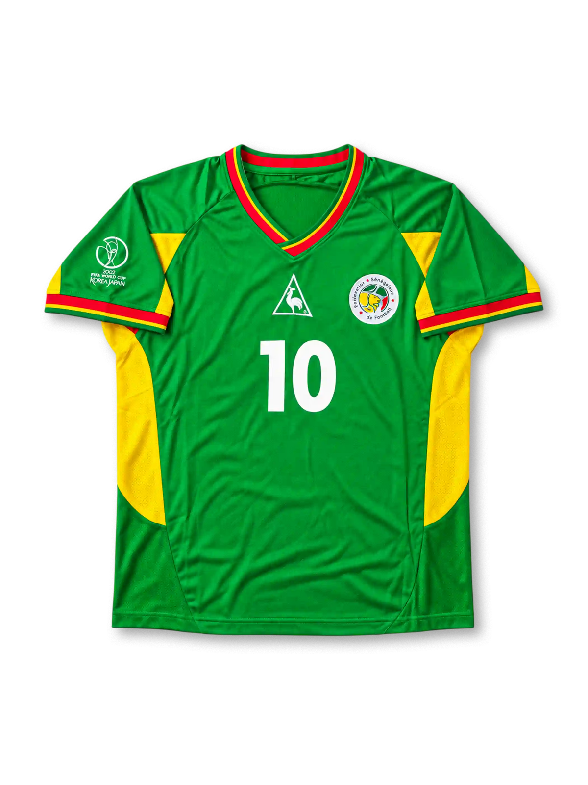 Senegal 2002 World Cup Home Jersey Khalilou Fadiga #10