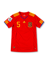 Spain 2010 Home Jersey #5 Carles Puyol