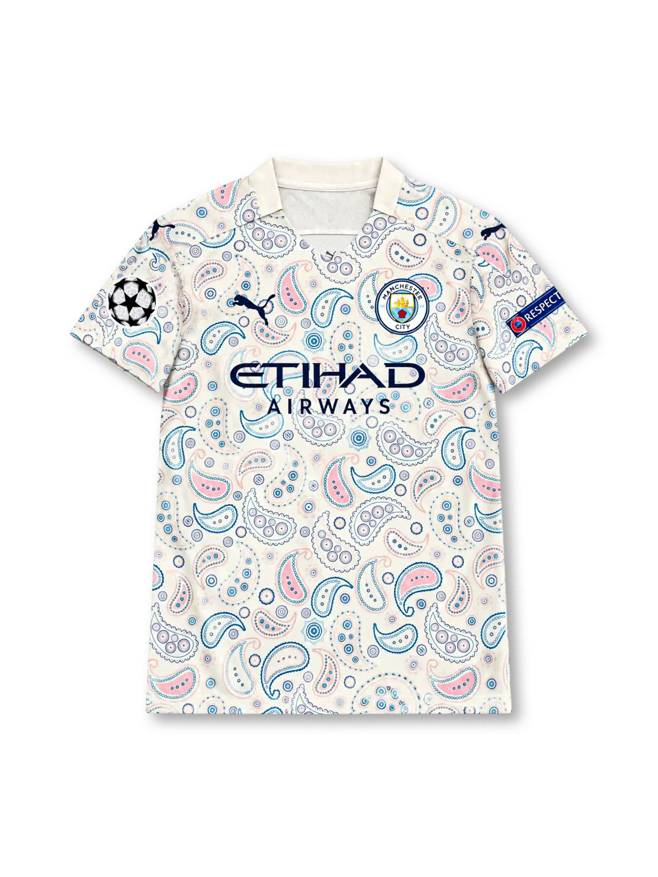 Manchester United 2008-09 white away jersey featuring navy side panels, red V-neck insert, black Nike Swoosh, AIG sponsor, Champions 07/08 sleeve patch and Carlos Tevez number 32.