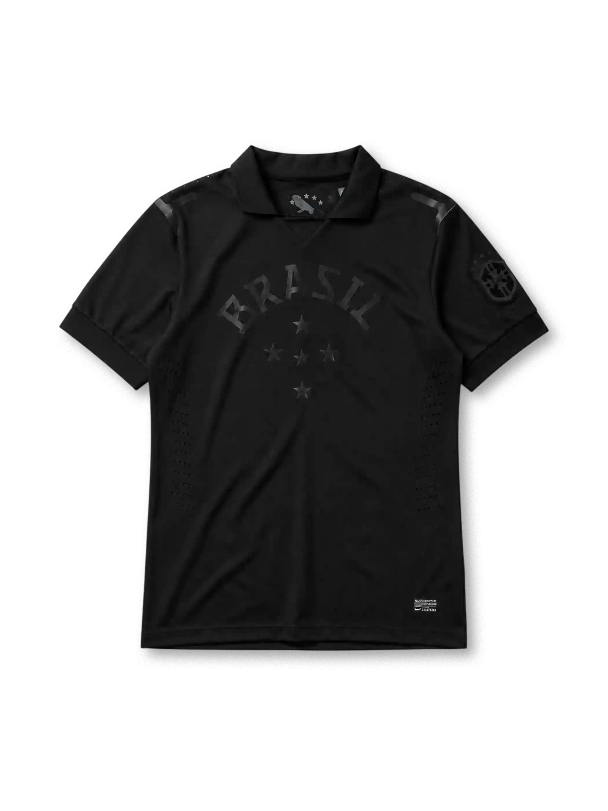 Brazil 2013/14 Blackout special edition jersey in all-black tonal design with BRASIL lettering