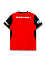 Flamengo 2007/08 home jersey in red and black with Cartão Petrobras sponsor branding