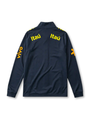 Brazil 2022/23 track jacket in navy with Vivo sleeve branding and CBF crest
