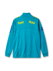 Brazil 2022/23 track jacket in teal with purple Vivo sleeve branding and CBF crest