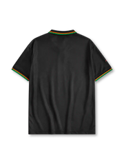 Venezia AC 1998/99 home jersey in black with abstract lion graphic and Emmezeta sponsor branding