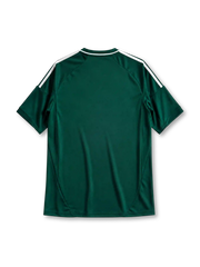 Real Madrid 2012/13 third jersey in dark green with white adidas stripes and 110th anniversary detail