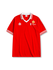 Manchester United 1977 FA Cup Final home jersey in red with Silver Jubilee 1977 commemorative badge